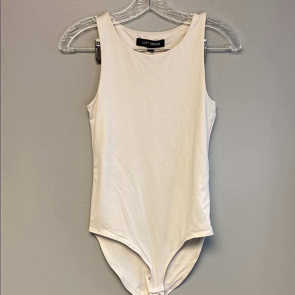 LOFT White Sleeveless Bodysuit